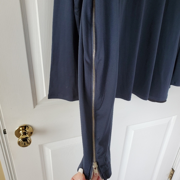 Philosophy/ Blue Top with Zippered Sides - Picture 3 of 7